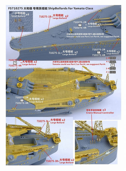 ファイブスターモデル FS710279SP 1/700 WWII 日本海軍 戦艦 大和 最終時 アップグレードセット（コンプリートバージョン）