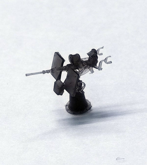 シードホビー SH350012 1/350 WWII アメリカ海軍 20mmエリコン単装機関砲 中/後期型 タイプＡ (12個入) 3D プリント