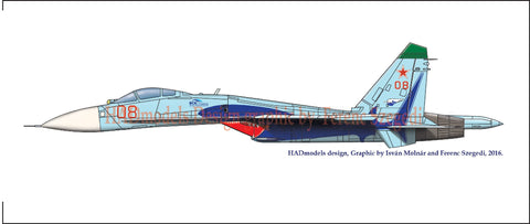 HADモデル 48171 1/48 Su-27（ロシア08シャーク）デカール