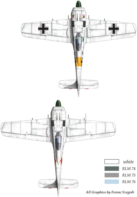 HADモデル 48179 1/48 FW 190 A-4（ブラック2 JG54; + ソ連鹵獲塗装）デカールシート