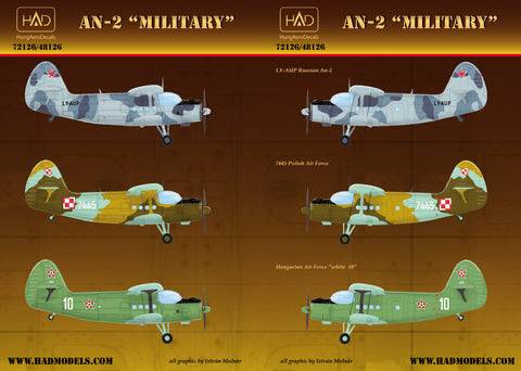 HADモデル 72126 1/72 An-2 デカールシート
