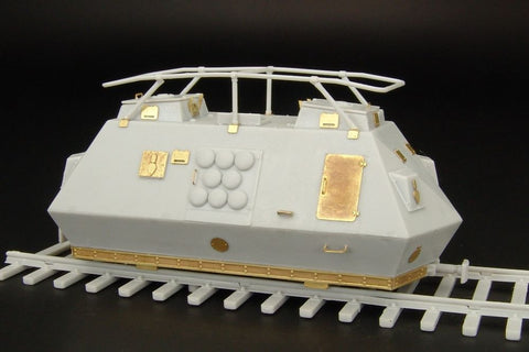 ハウラー HLH72009 1/72 WWII ドイツ ドライジーネ 装甲トロッコ 無線機搭載型 エッチングセット(ユニモデル257用)