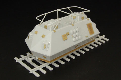ハウラー HLH72009 1/72 WWII ドイツ ドライジーネ 装甲トロッコ 無線機搭載型 エッチングセット(ユニモデル257用)
