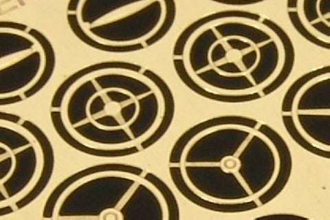 ハウラー HLH72025 1/72 汎用  ステアリングホイール(操縦ハンドル)   エッチングセット