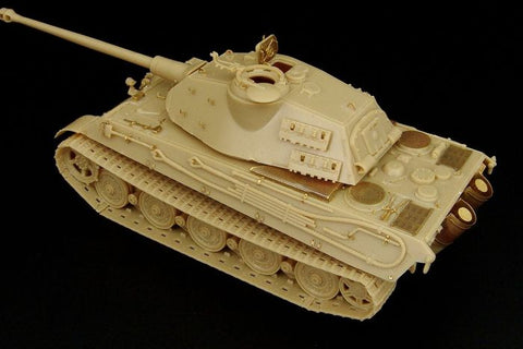 ハウラー HLH72054 1/72 WWII ドイツ キングタイガー ポルシェ砲塔 エッチングセット(レベル用)