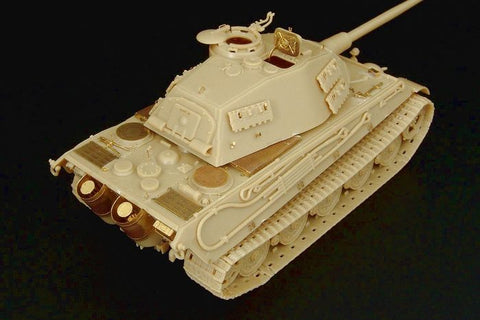 ハウラー HLH72054 1/72 WWII ドイツ キングタイガー ポルシェ砲塔 エッチングセット(レベル用)