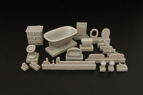 ハウラー HLU35077 1/35 汎用  バスルームセット