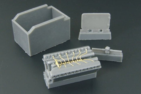 ハウラー HLX48115 1/48 WWII ソビエト T-34/SU-122 エンジン セット(レジン製)