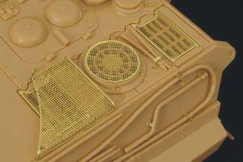 ハウラー HLX48139 1/48 WWII ドイツ キングタイガー ヘンシェル砲塔 グリル(タミヤ用)