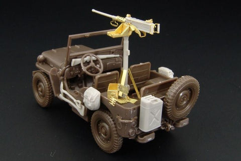 ハウラー HLX48194 1/48 WWII アメリカ ジープ用 機銃,ライフル,アクセサリーセット(ハセガワ用)