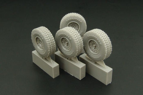 ハウラー HLX48301 1/48 現用 アメリカ M1025 ハンビー アグレッシブパターンホイールセット レジン製(タミヤ用)