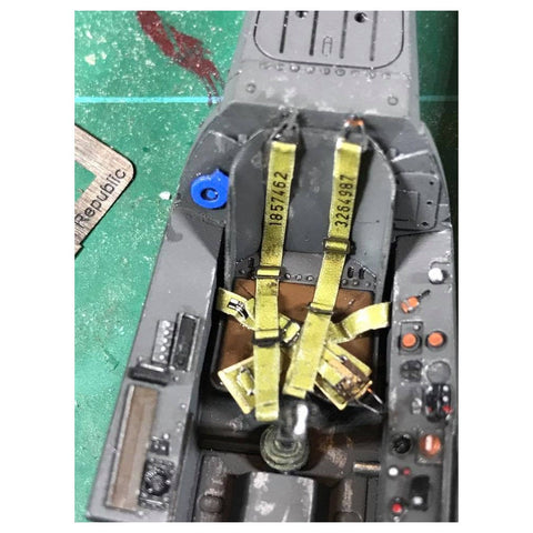HGW 132502 1/32 ルフトヴァッフェ戦闘機用 - 後期型 シートベルト pre-cut (laser)