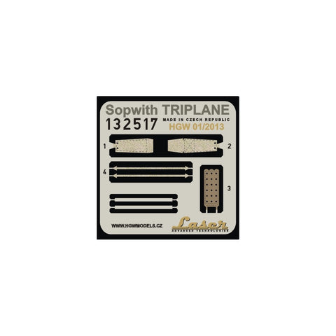 HGW 132517 1/32 ソッピース Triplane シートベルト pre-cut (laser) | ウイングナットウイングス用