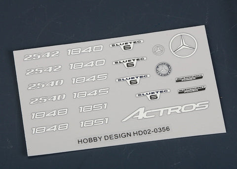 ホビーデザイン HD02-0356 1/24 メルセデスベンツ アクトロス MP4 ディティールアップセット (イタレリ 3905用) （エッチングパーツ+メタルロゴ）