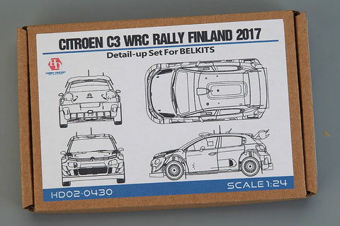 ホビーデザイン HD02-0430 1/24 シトロエン C4 WRC フィンランド ラリー 2007 ディティールアップパーツ （BELキット用） （エッチングパーツ+メタルパーツ+レジン）