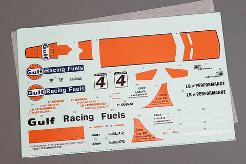 ホビーデザイン HD03-0571 1/24 LB-Works アヴェンタドール 2.0 (Gulf) フルディティールキット(レジン+エッチングパーツ+デカール+メタルホイール+メタルパーツ+メタルロゴ)