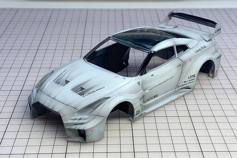ホビーデザイン HD03-0590 1/24 LB-Silhouette Works GT 35GT-RR (Combat Style) トランスキット (レジン+エッチングパーツ+デカール+メタルホイール+メタルパーツ+メタルロゴ)