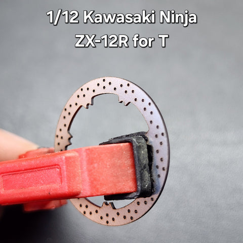 カレドモデル D020 1/12 カワサキ Ninja ZX-12R用 メタルディスクブレーキ (タミヤ用)