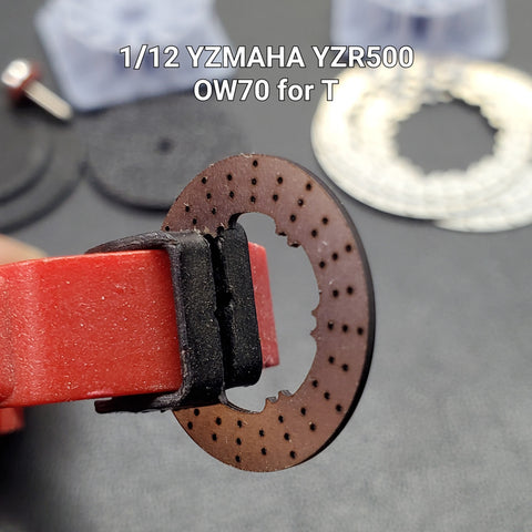 カレドモデル D017 1/12 ヤマハ YZR500 OW70 オートバイ用メタルディスクブレーキ (タミヤ用)