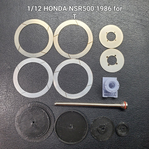 カレドモデル D018 1/12 ホンダ NSR500（1986年型）用 金属製ディスクブレーキ (タミヤ用)
