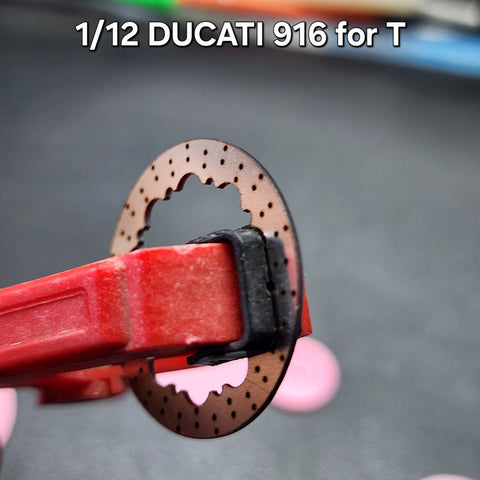 カレドモデル D019 1/12 ドゥカティ 916用 メタル製ディスクブレーキ (タミヤ用)