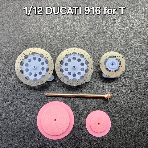 カレドモデル D019 1/12 ドゥカティ 916用 メタル製ディスクブレーキ (タミヤ用)
