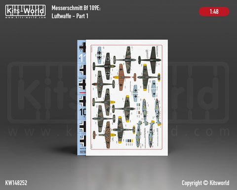 キッツワールド KW148252 1/48 メッサーシュミット Bf 109E (Pt. 1) - ファイターユニット