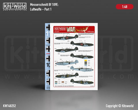 キッツワールド KW148252 1/48 メッサーシュミット Bf 109E (Pt. 1) - ファイターユニット