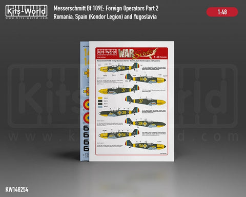 キッツワールド KW148254 1/48 メッサーシュミット Bf109E -1. -3. 外国人オペレーター パート2