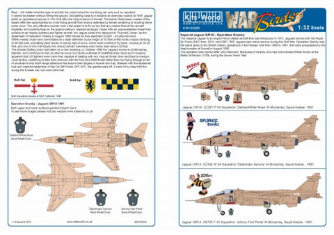 キッツワールド KW132025 1/32 ジャギュア in the Gulf (グランビー作戦) - フルカラーデカール