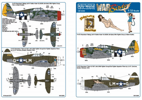 キッツワールド KW132065 1/32 P-47D サンダーボルト レイザーバック
