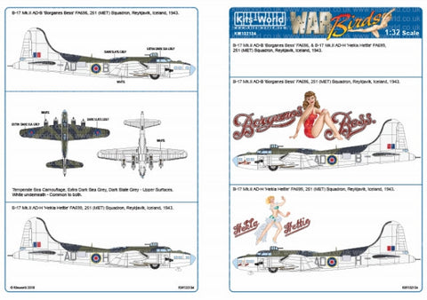 キッツワールド KW132134 1/32 ボーイング フライングフォートレス (Mk.III) RAF コスタルコマンド