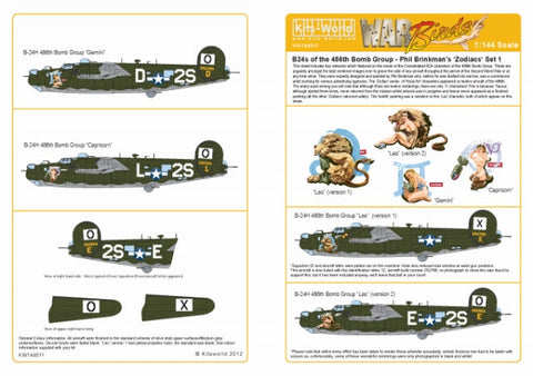 キッツワールド KW144011 1/144 デカールシート B-24 リベレーター