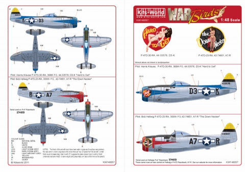 キッツワールド KW148057 1/48スケール デカールシート P-47D