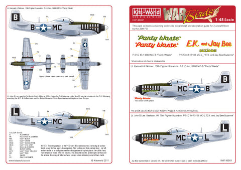 キッツワールド KW148061 1/48スケール デカールシート P-51D