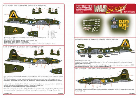 キッツワールド KW148065 1/48 ボーイング B-17 F/G フライングフォートレス