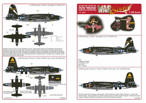 キッツワールド KW148081 1/48スケール デカールシート B-26 マローダー