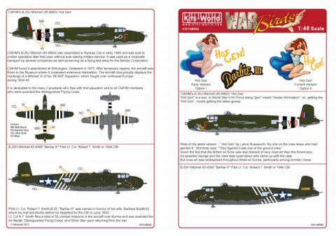 キッツワールド KW148099 1/48 B-25J ミッチェル
