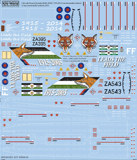 キッツワールド KW148146 1/48 パナヴィア・トーネード Commemorative schemes 12 Sqn