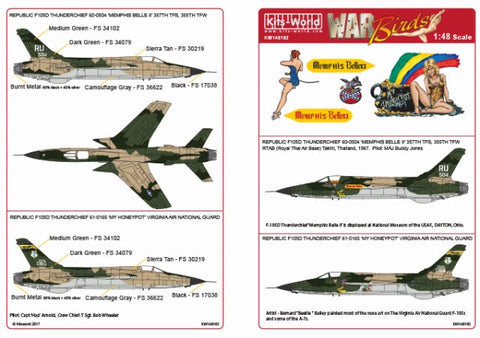 キッツワールド KW148162 1/48 F-105D サンダーチーフ 'ミグキラー'