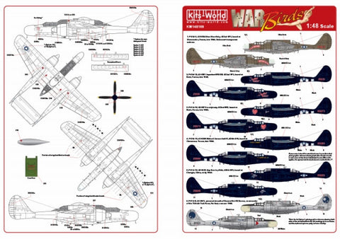 キッツワールド KW148169 1/48 ノースロップ P-61 ブラックウィドウ 夜間戦闘機