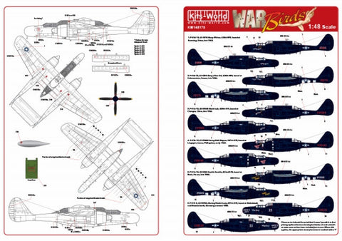 キッツワールド KW148170 1/48 ノースロップ P-61 ブラックウィドウ 夜間戦闘機