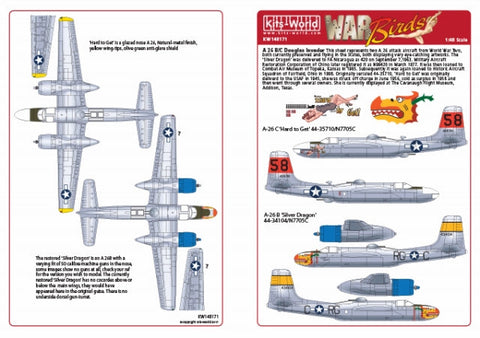 キッツワールド KW148171 1/48 A-26 ダグラス インベーダー