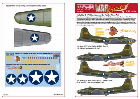 キッツワールド KW148179 1/48 ボーイング B-17E フライングフォートレス