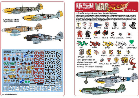 キッツワールド KW148186 1/48 ドイツ空軍 スコードロン 戦隊マーキング
