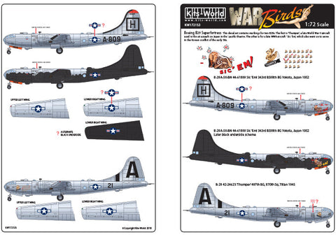 キッツワールド KW172133 1/72スケール B-29 スーパーフォートレス