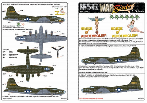キッツワールド KW172138 1/72スケール ボーイング B-17E フライングフォートレス