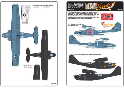 キッツワールド KW172150 1/72 PBY-5 カタリナ - 'ブラックキャッツ'