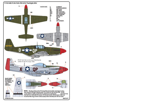 キッツワールド KW172177 1/72 P-51B-P-51D 北アメリカ マスタング