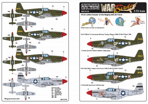 キッツワールド KW172178 1/72 P-51B P-51D 北アメリカ マスタング